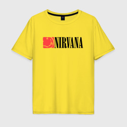 Мужская футболка хлопок Oversize Nirvana Smile