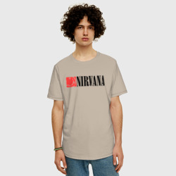 Мужская футболка хлопок Oversize Nirvana Smile - фото 2