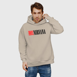 Мужское худи Oversize хлопок Nirvana Smile - фото 2