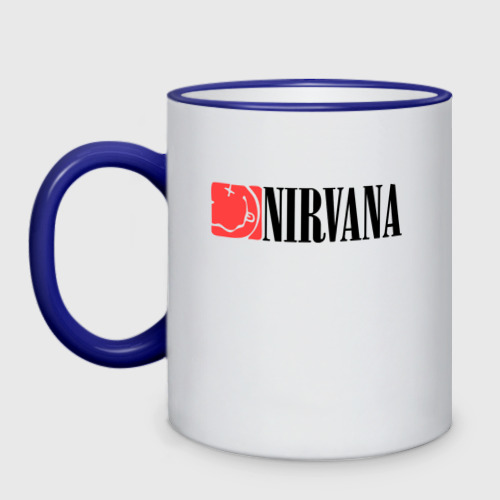 Кружка двухцветная Nirvana Smile, цвет Кант синий