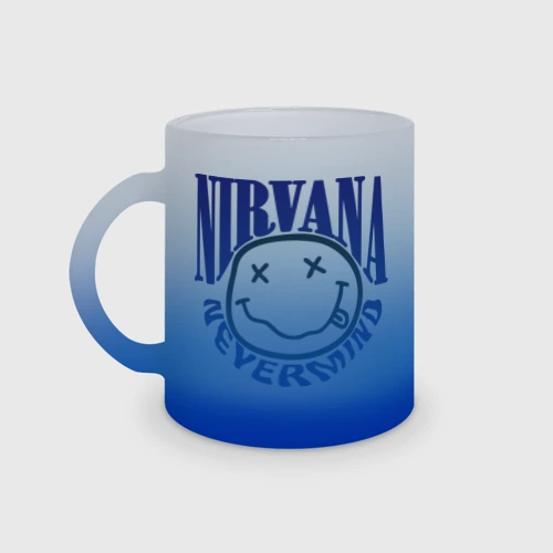 Кружка матовая стеклянная Nevermind Nirvana
