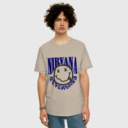 Мужская футболка хлопок Oversize Nevermind Nirvana - фото 2