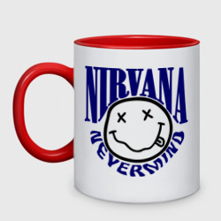 Кружка двухцветная Nevermind Nirvana