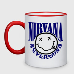 Кружка двухцветная Nevermind Nirvana