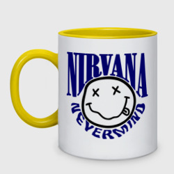 Кружка двухцветная Nevermind Nirvana