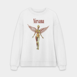 Мужской свитшот oversize без начеса хлопок Like an angel