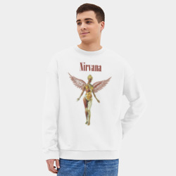 Мужской свитшот oversize без начеса хлопок Like an angel - фото 2