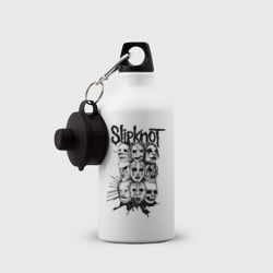 Бутылка спортивная Slipknot black and white - фото 2