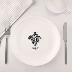 Набор: тарелка + кружка Slipknot illustration masks - фото 2