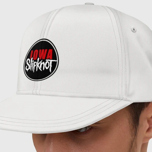 Кепка снепбек с прямым козырьком Slipknot iowa logo