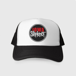 Slipknot iowa logo – Кепка тракер с сеткой с принтом купить со скидкой в -20%