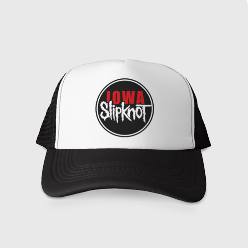 Кепка тракер с сеткой Slipknot iowa logo, цвет черный