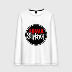 Мужской лонгслив хлопок Slipknot iowa logo
