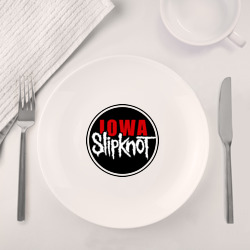 Набор: тарелка + кружка Slipknot iowa logo - фото 2