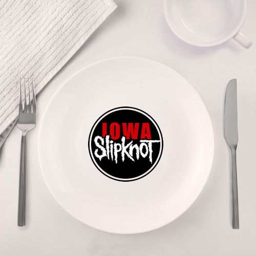 Набор: тарелка + кружка Slipknot iowa logo - фото 4