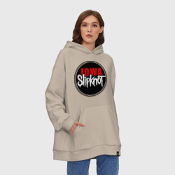 Худи SuperOversize хлопок Slipknot iowa logo - фото 2