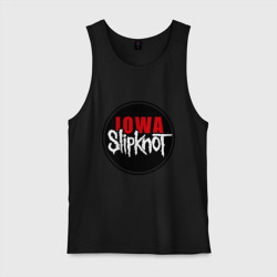 Мужская майка хлопок Slipknot iowa logo