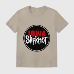 Мужская футболка хлопок Slipknot iowa logo