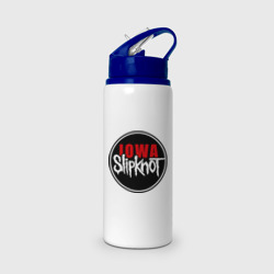 Бутылка для воды с трубочкой Slipknot iowa logo