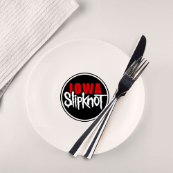 Тарелка Slipknot iowa logo