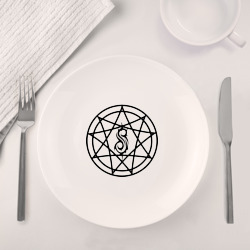 Набор: тарелка + кружка Slipknot logo - фото 2