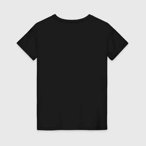 Женская футболка хлопок с принтом Slipknot logo, вид сзади #1