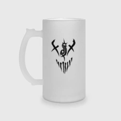 Кружка пивная матовое стекло Slipknot