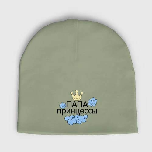 Мужская шапка демисезонная Папа принцессы