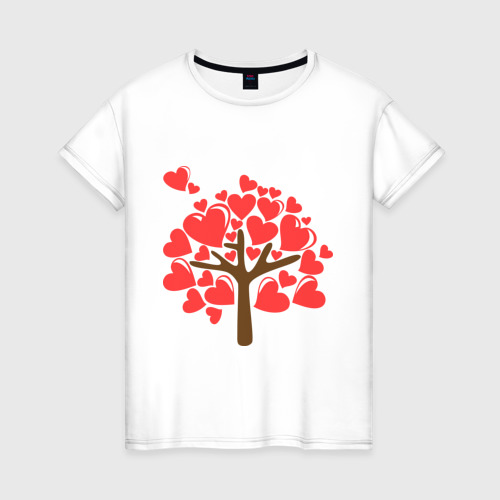 Женская футболка хлопок Семейное дерево. Мама