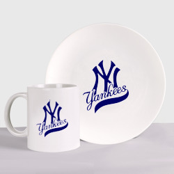 Набор: тарелка + кружка NY - Yankees