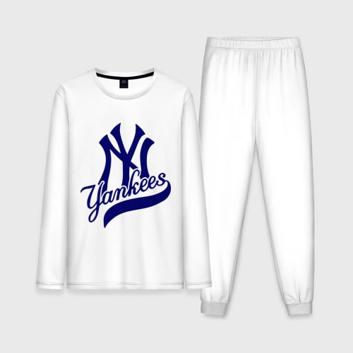 Мужская пижама с лонгсливом хлопок NY - Yankees
