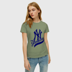 Женская футболка хлопок NY - Yankees - фото 2