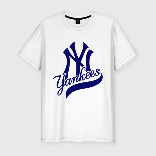 Мужская футболка хлопок Slim NY - Yankees