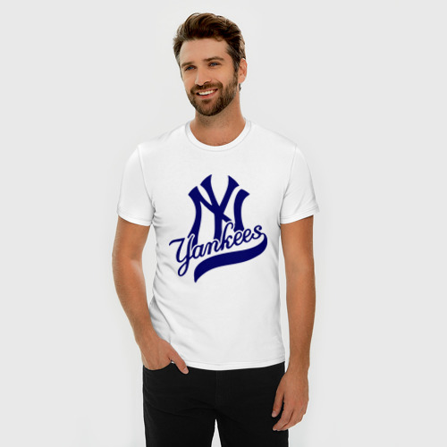 Мужская футболка хлопок Slim NY - Yankees - фото 3
