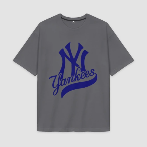 Мужская футболка Oversize хлопок premium NY - Yankees