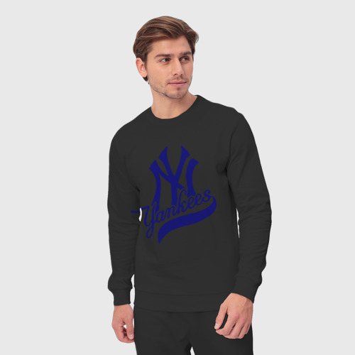 Мужской костюм хлопок NY - Yankees, цвет черный - фото 5