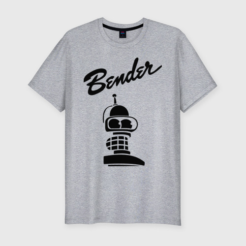 Мужская футболка хлопок Slim Bender monochrome, цвет меланж