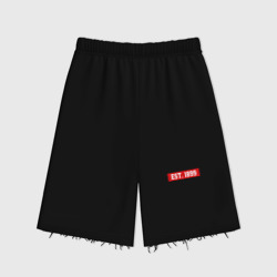 Женские шорты oversize футер хлопок FC Barcelona Est. 1899