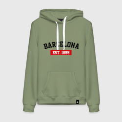 Женская толстовка хлопок FC Barcelona Est. 1899