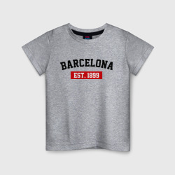 Детская футболка хлопок FC Barcelona Est. 1899
