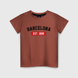 Детская футболка хлопок FC Barcelona Est. 1899