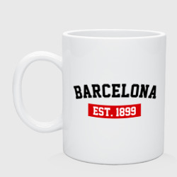 Кружка керамическая FC Barcelona Est. 1899