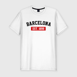 Мужская футболка хлопок Slim FC Barcelona Est. 1899