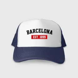 Кепка тракер с сеткой FC Barcelona Est. 1899