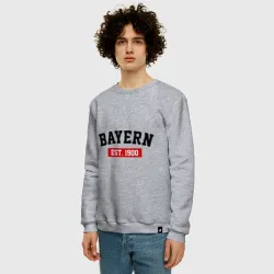 Мужской свитшот хлопок FC Bayern Est. 1900 - фото 2