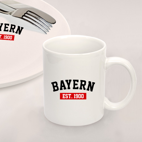 Набор: тарелка + кружка FC Bayern Est. 1900 - фото 2