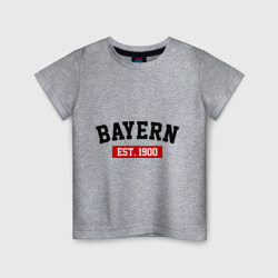 Детская футболка хлопок FC Bayern Est. 1900