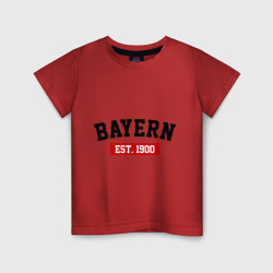 Детская футболка хлопок FC Bayern Est. 1900