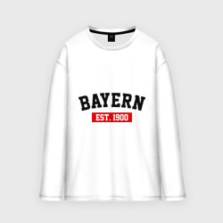 Мужской лонгслив oversize хлопок FC Bayern Est. 1900