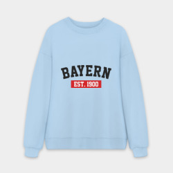 Мужской свитшот oversize без начеса хлопок FC Bayern Est. 1900